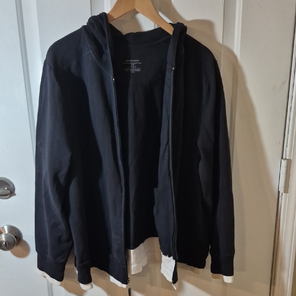 Venezia Womens Black Lightweight Hoodie Jacket Size 26/28